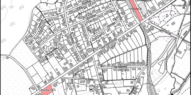 Flächenplan Alme